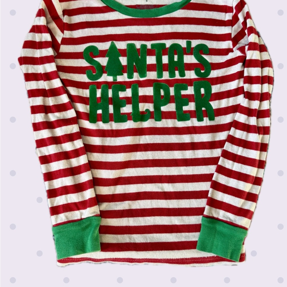 Carter's Red and White Striped Pajama Top